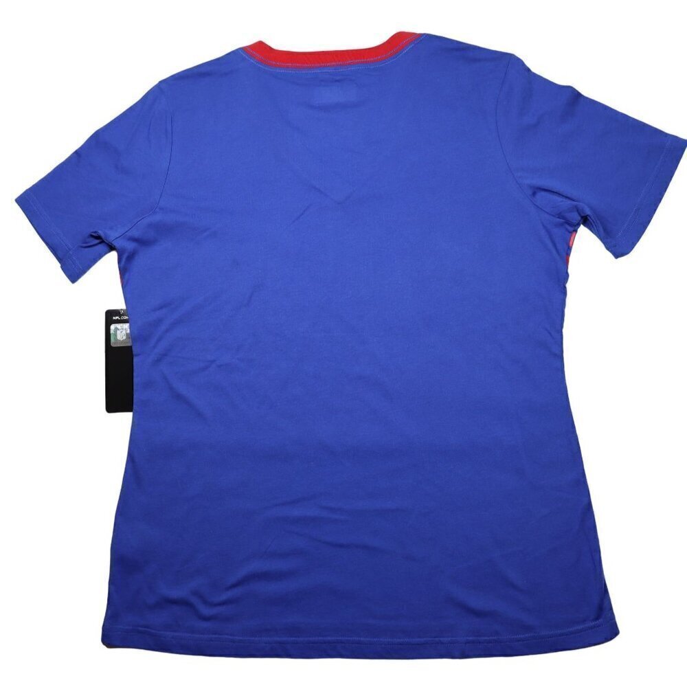 NFL New York Giants Top Womens V-Neck Rhinestone Logo NEW‎ - Picture 2 of 4
